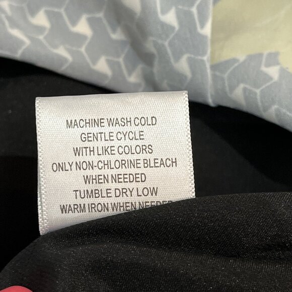 Modcloth Skirt‎ Womens S Black Chiffon Orange Floral Geometric Swing Midi Retro - Picture 8 of 8